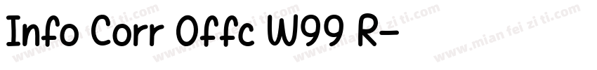 Info Corr Offc W99 R字体转换